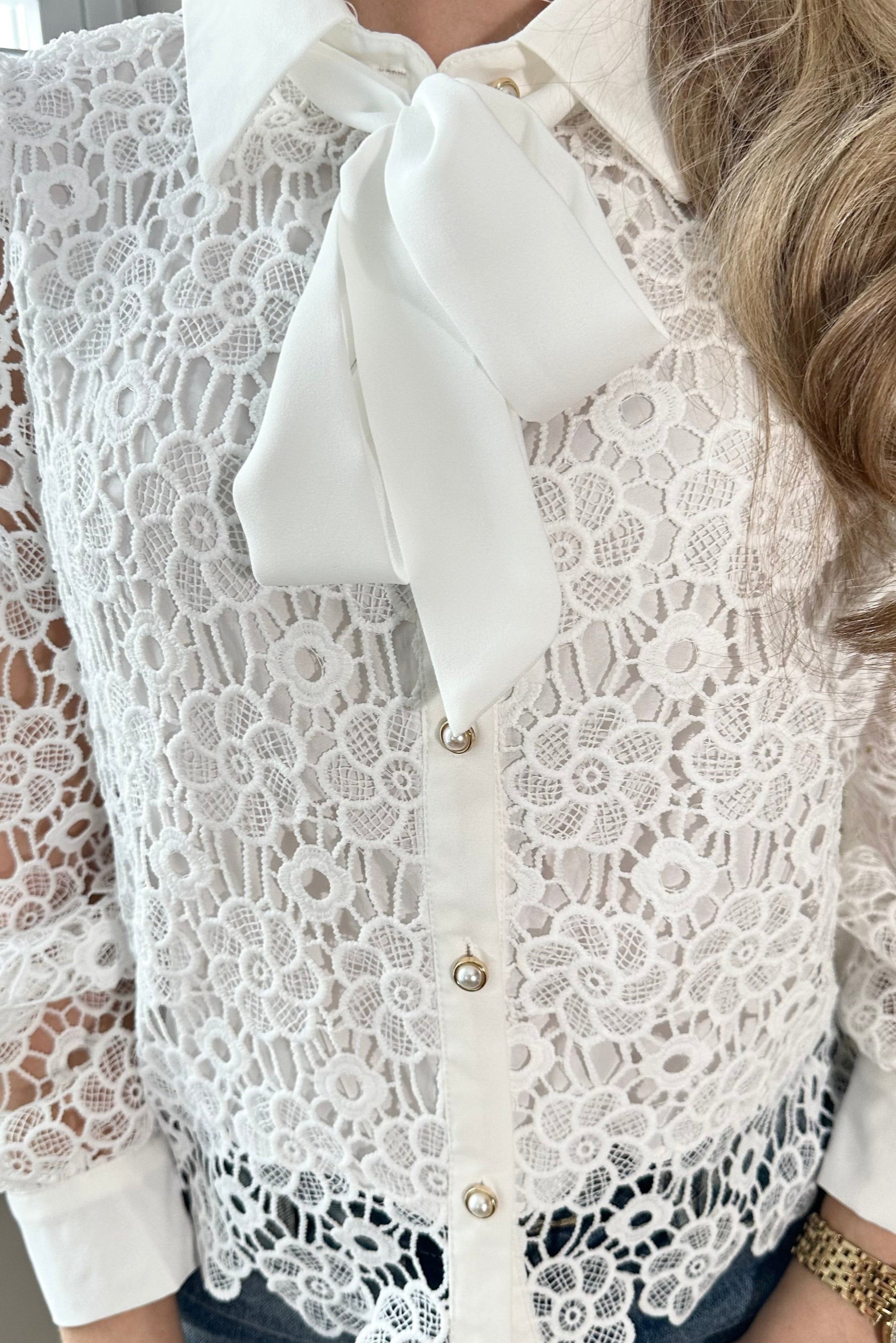 Lace Blouse Wit